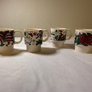 Vintage Trimont Ware Japan Holiday Cheer Mug Collection
